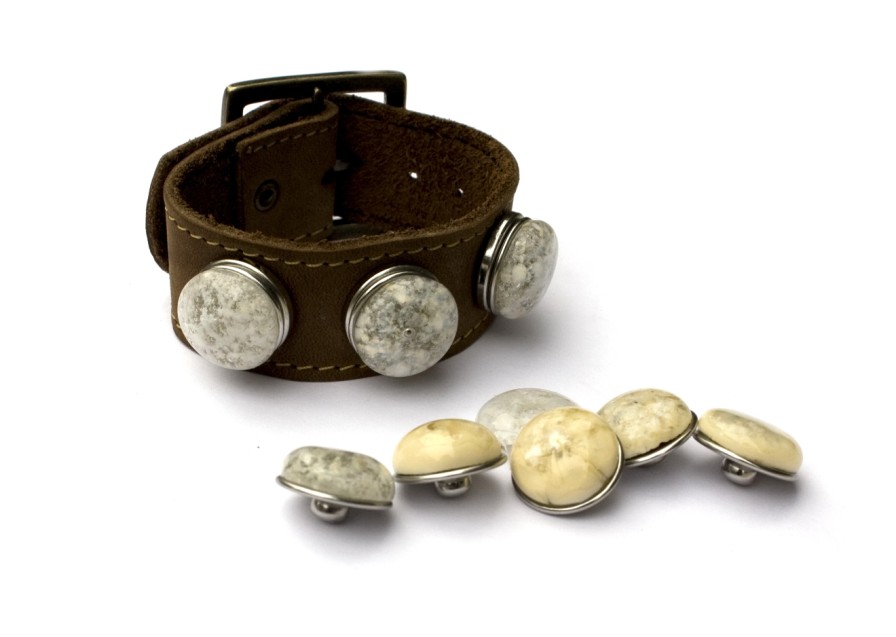 Chunks & armband ivoor en clear